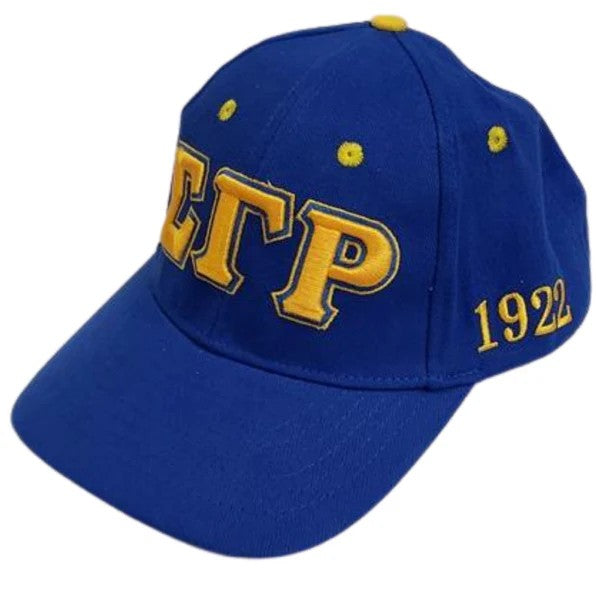 Blue cap with yellow text 'CTP 1922' on a white background