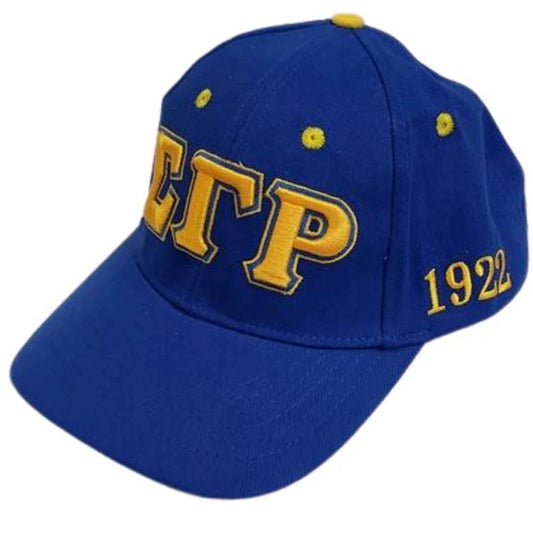 Blue cap with yellow text 'CTP 1922' on a white background Blue cap with yellow text 'CTP 1922' on a white background