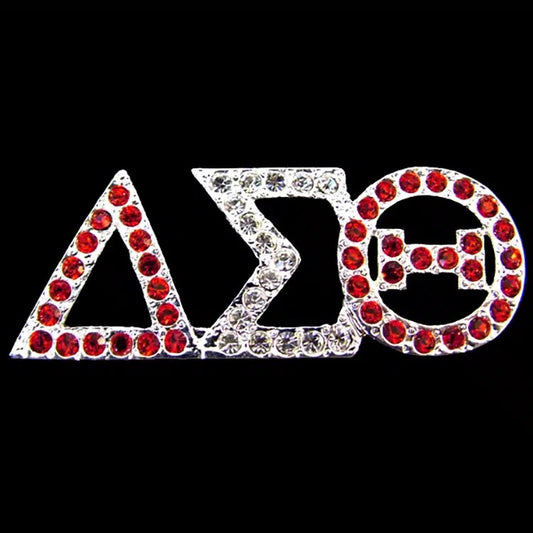 DST Crystal Silver Pin