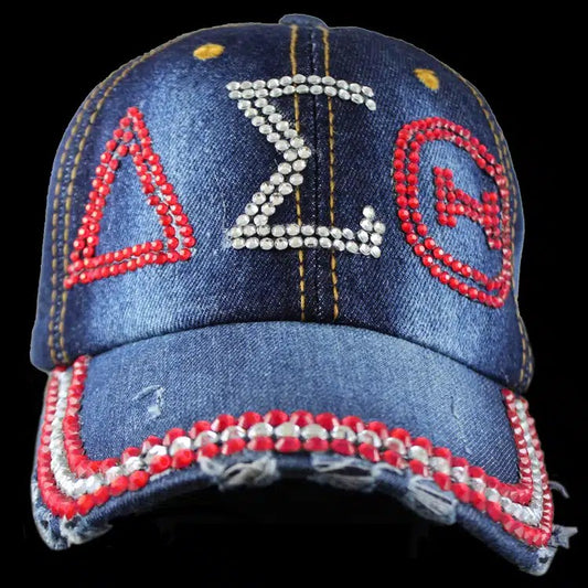 DST Denim Rhinestone Hat