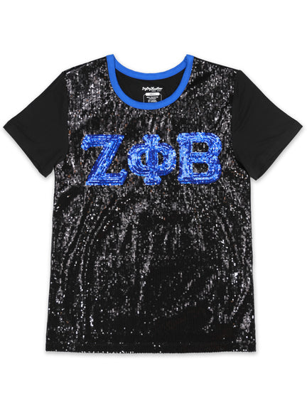 ZPB Sequin Tee- Black