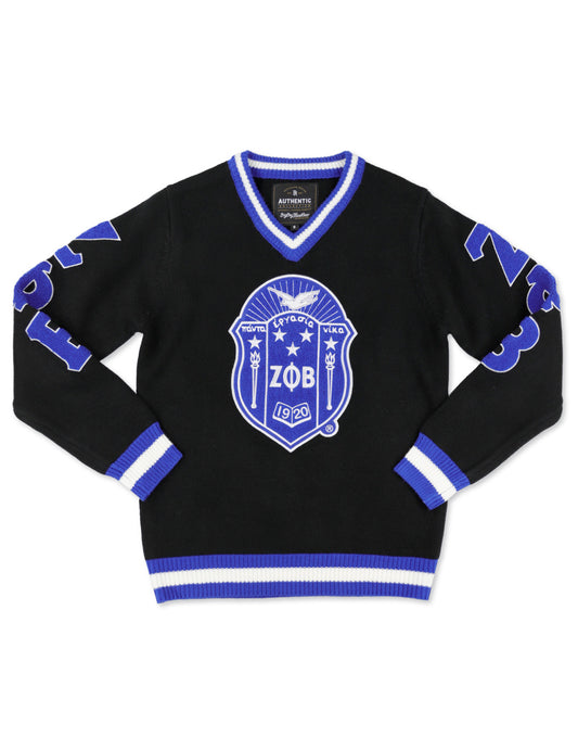 ZPB V-NECK SWEATER_BLACK